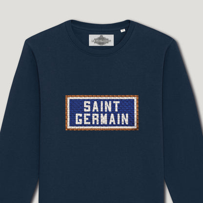SWEAT BRODÉ SAINT GERMAIN - NAVY