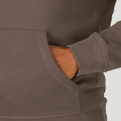 SWEAT SHIRT CAPUCHE COTON BIO BRODÉ - PARIS - CHOCOLAT