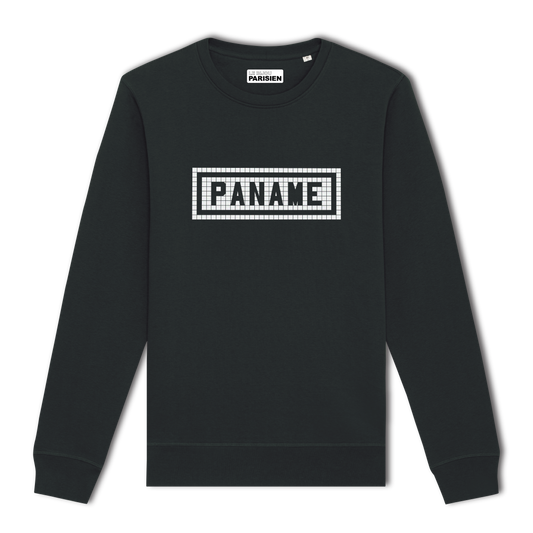 Sweat-shirt imprimé Paname noir