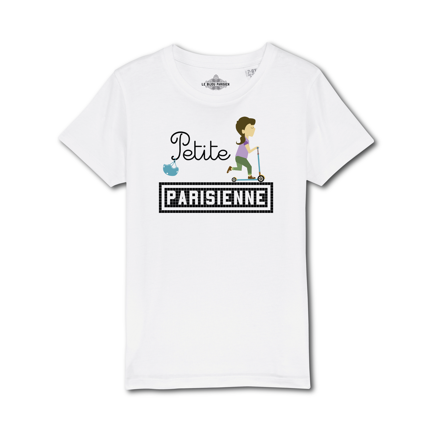 Little Parisian printed children's T-shirt - White