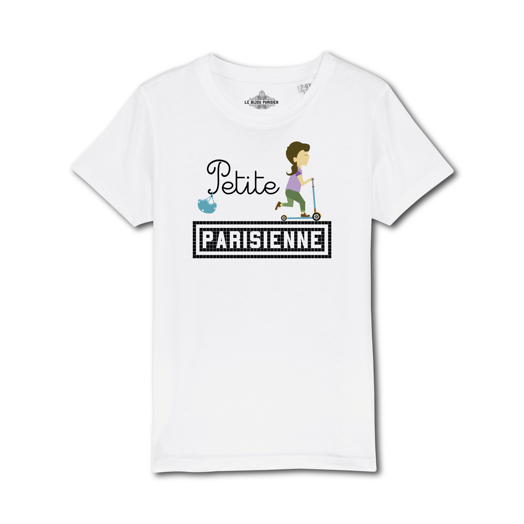 T-shirt Enfant imprimé Petite Parisienne - Blanc