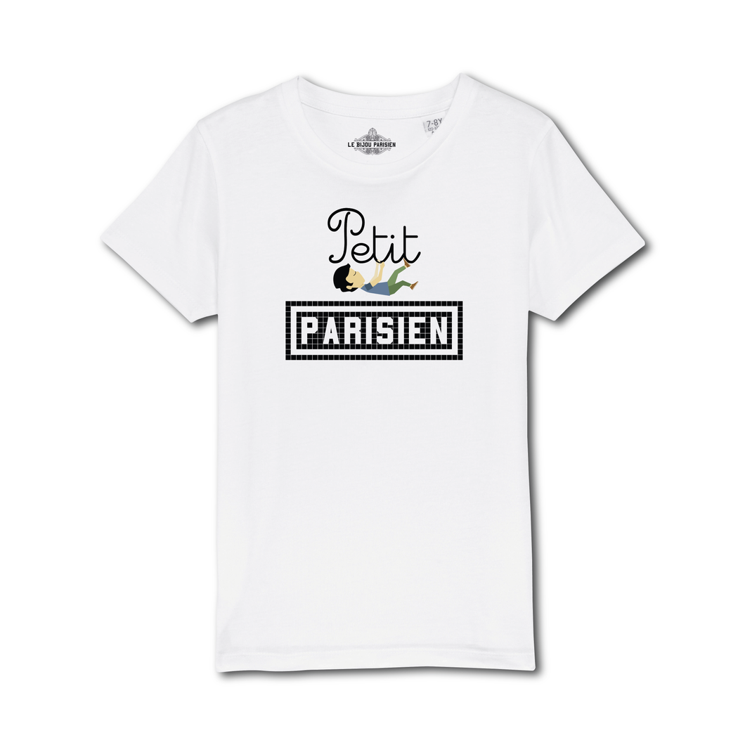 T-shirt Enfant imprimé Petit Parisien - Blanc