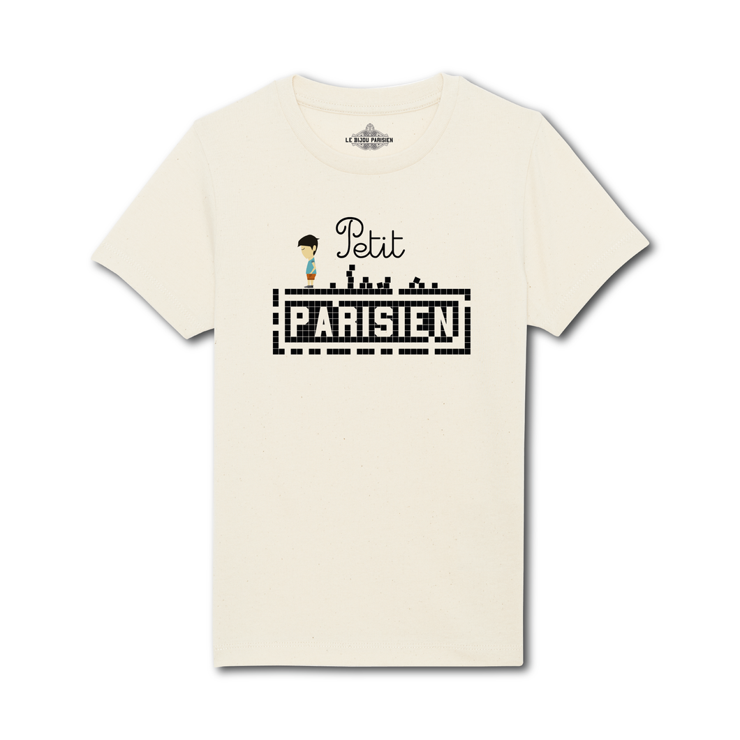 T-shirt Enfant imprimé Petit Parisien - Ecru