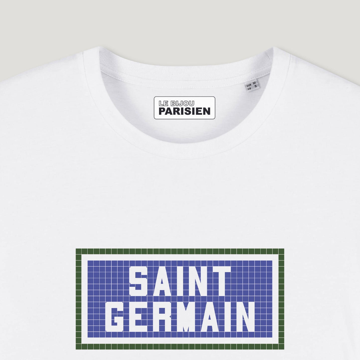 TEE SHIRT IMPRIMÉ SAINT GERMAIN - BLANC
