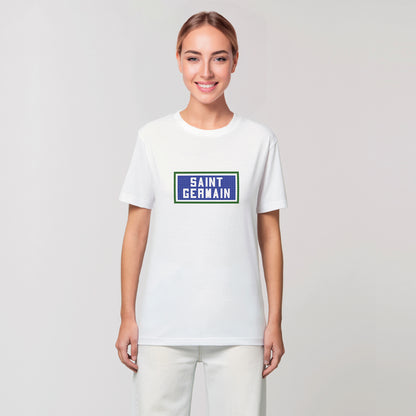 TEE SHIRT IMPRIMÉ SAINT GERMAIN - BLANC