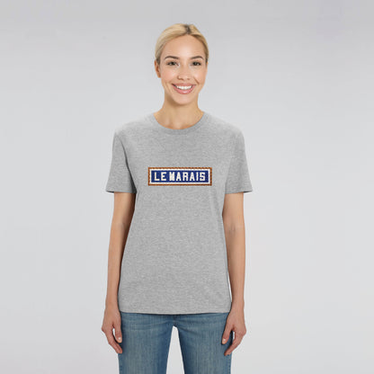 T-SHIRT BRODÉ LE MARAIS - GRIS