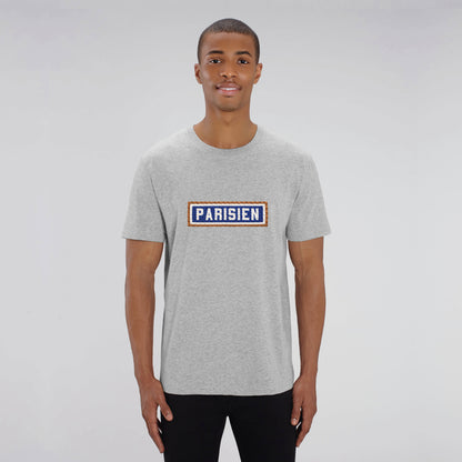 T-SHIRT BRODÉ PARISIEN - GRIS