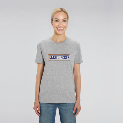 T-SHIRT BRODÉ PARISIENNE - GRIS