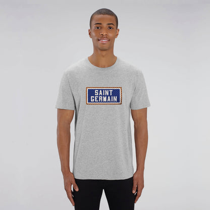 T-SHIRT BRODÉ SAINT GERMAIN - GRIS
