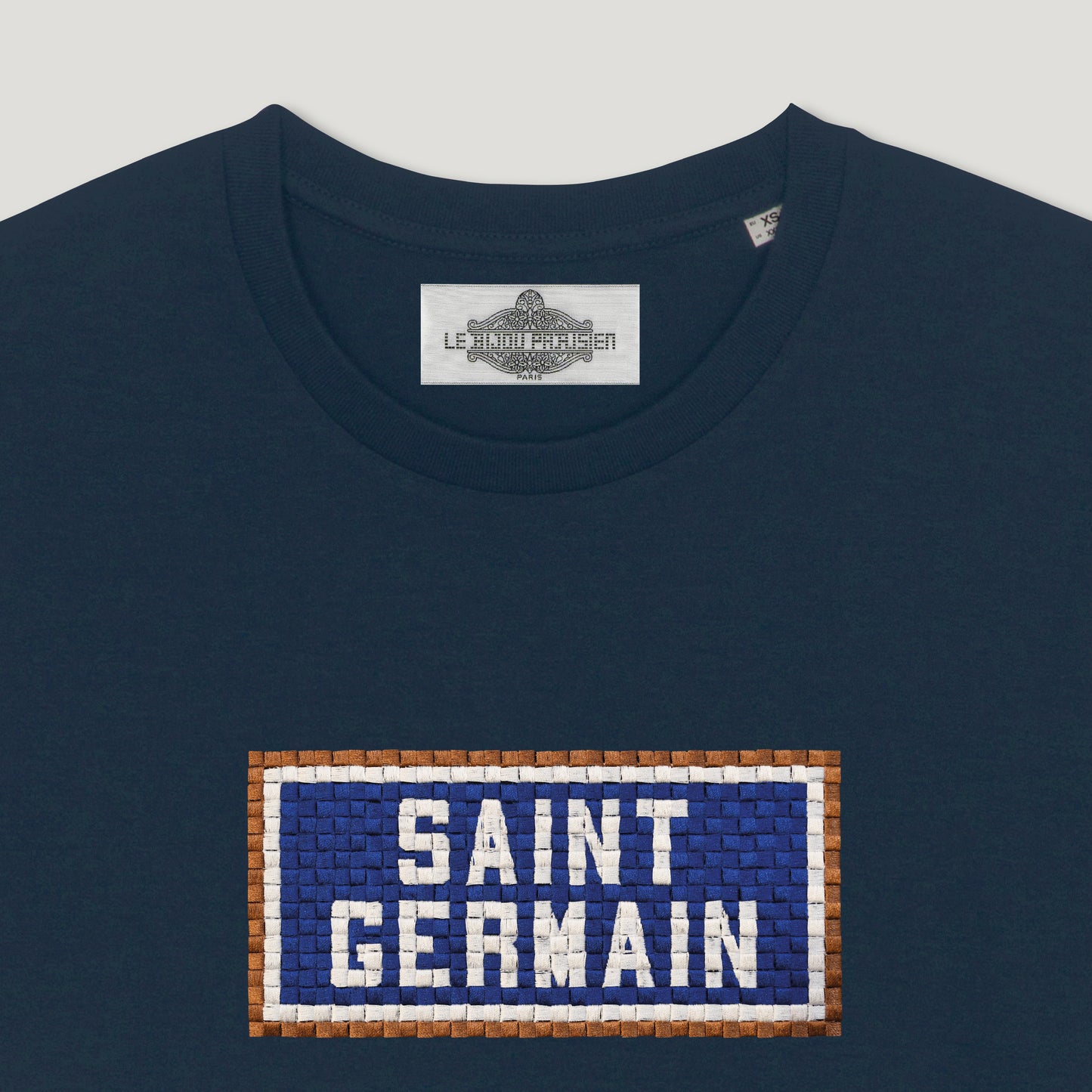 T-SHIRT BRODÉ SAINT GERMAIN - NAVY