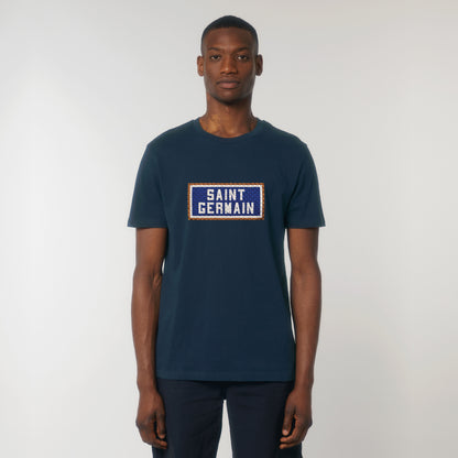 T-SHIRT BRODÉ SAINT GERMAIN - NAVY