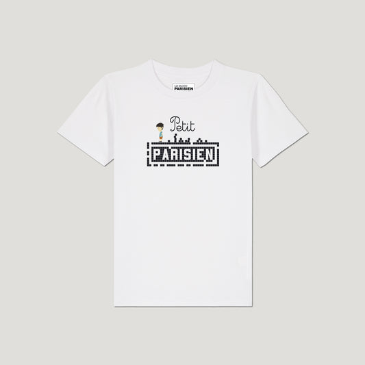 T-SHIRT ENFANT IMPRIMÉ PETIT PARISIEN - BLANC