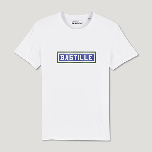 T-SHIRT IMPRIMÉ BASTILLE - BLANC