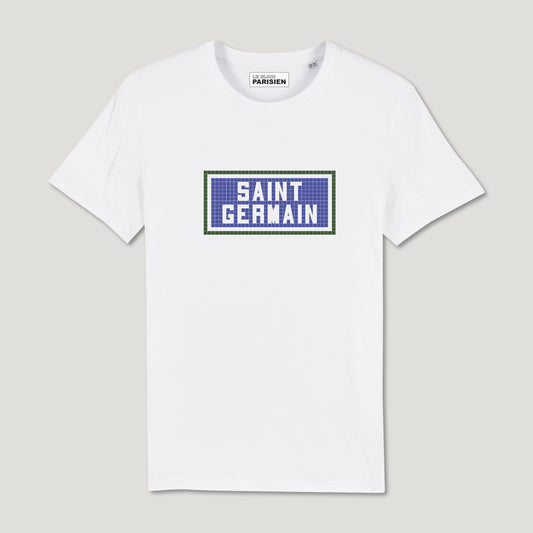 T-SHIRT IMPRIMÉ SAINT GERMAIN - BLANC