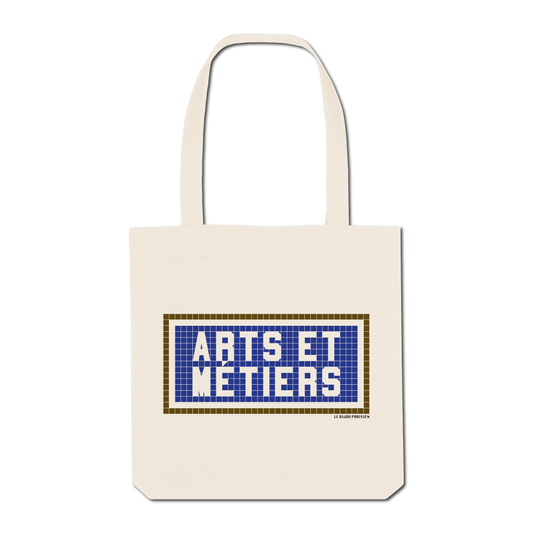 Tote Bag Imprimé Arts et Métiers - Ecru