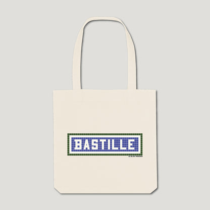 TOTE BAG IMPRIMÉ BASTILLE - ÉCRU
