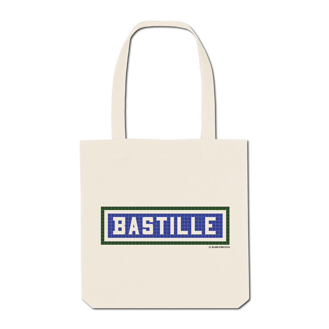 Tote Bag Imprimé Bastille - Ecru