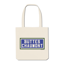 Charger l&#39;image dans la galerie, Tote Bag Imprimé Buttes Chaumont - Ecru
