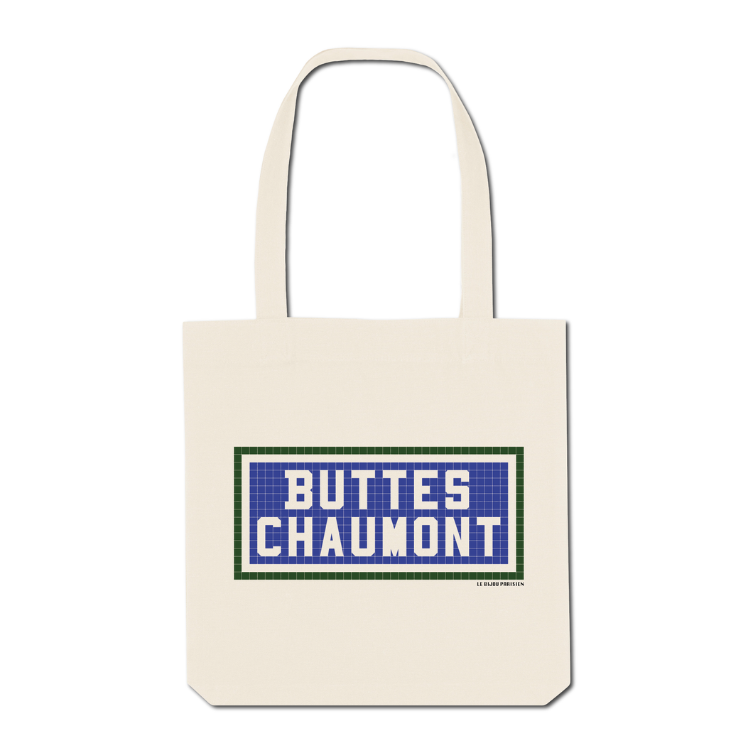 Tote Bag Imprimé Buttes Chaumont - Ecru