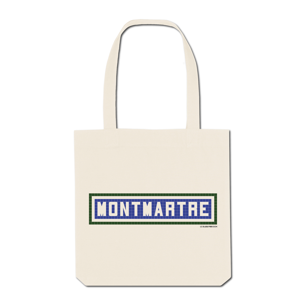 Tote Bag Imprimé Montmartre - Ecru