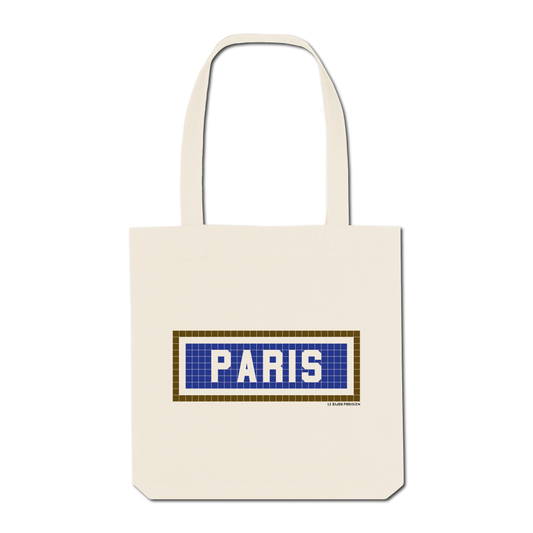 Tote Bag Imprimé Paris - Ecru