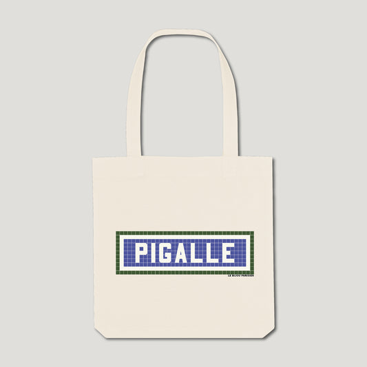 TOTE BAG IMPRIMÉ PIGALLE - ÉCRU