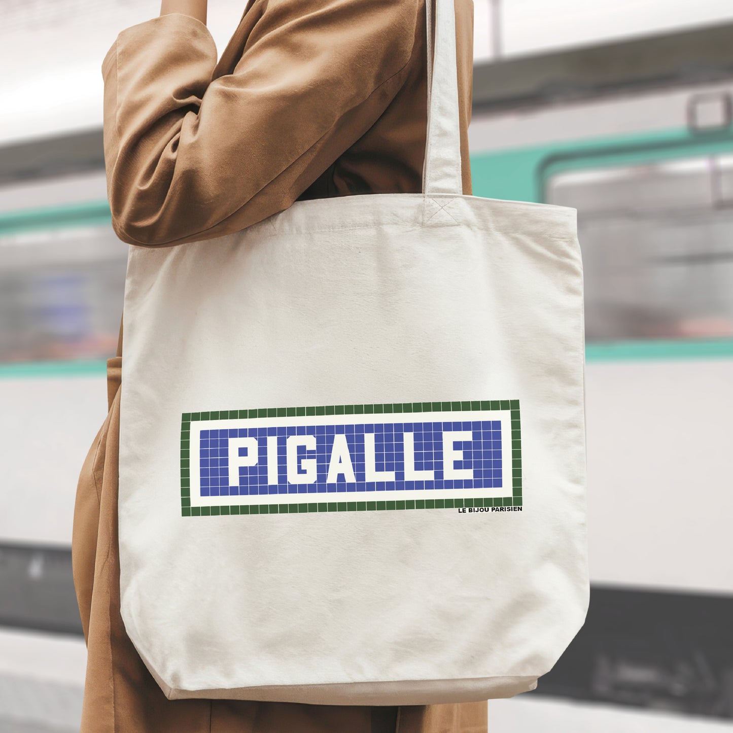 Pigalle Printed Tote Bag - Ecru