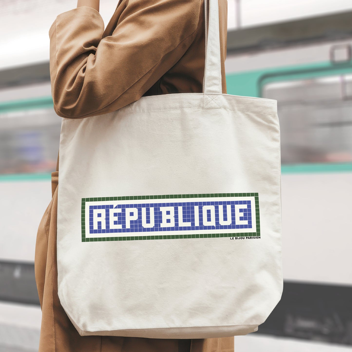 TOTE BAG IMPRIMÉ RÉPUBLIQUE - ÉCRU