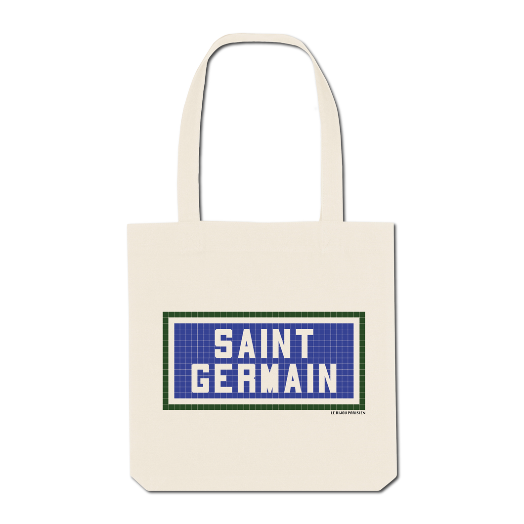 Tote Bag Imprimé Saint Germain - Ecru