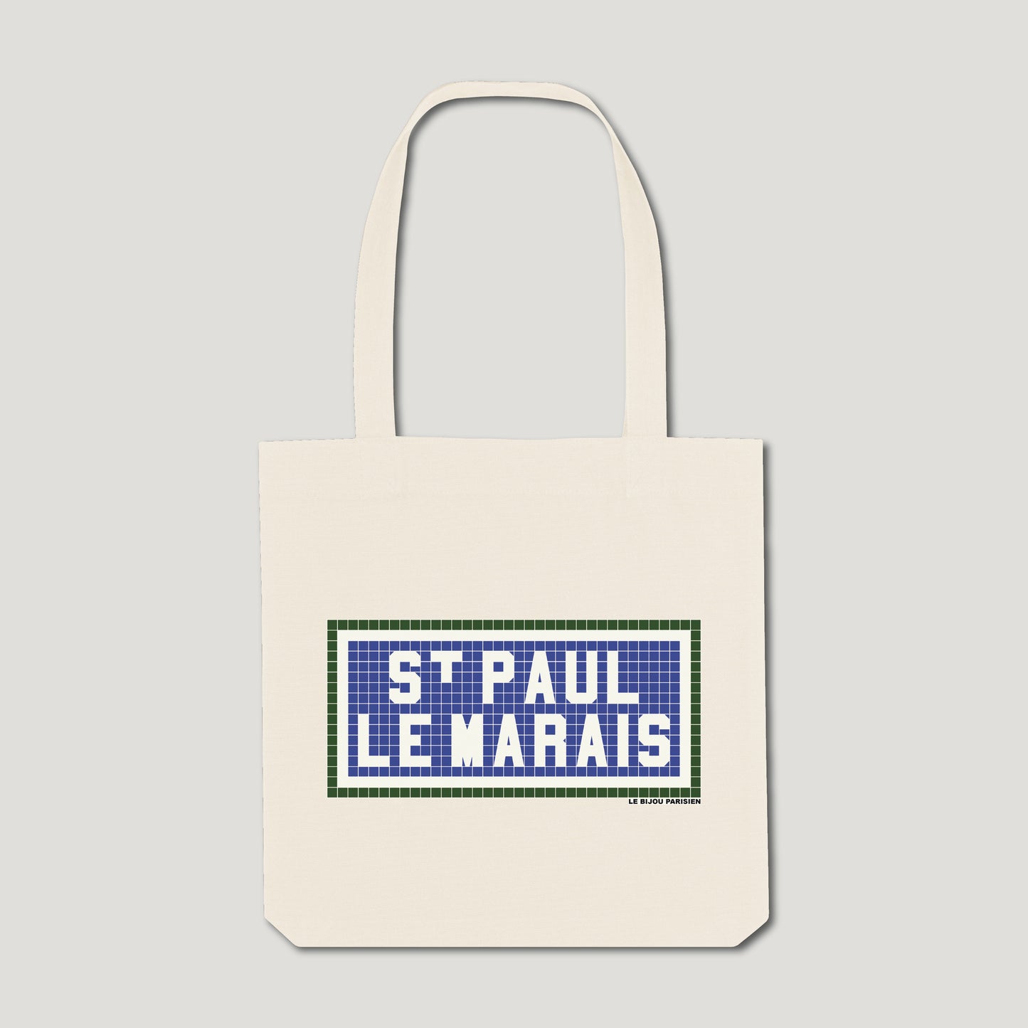 TOTE BAG IMPRIMÉ ST PAUL LE MARAIS - ÉCRU