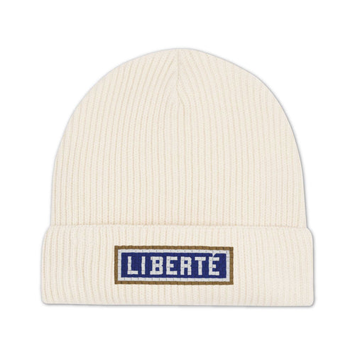 Bonnet brodé Liberté - Beige