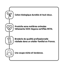 Charger l&#39;image dans la galerie, Sweat brodé Liberté - Gris Chiné
