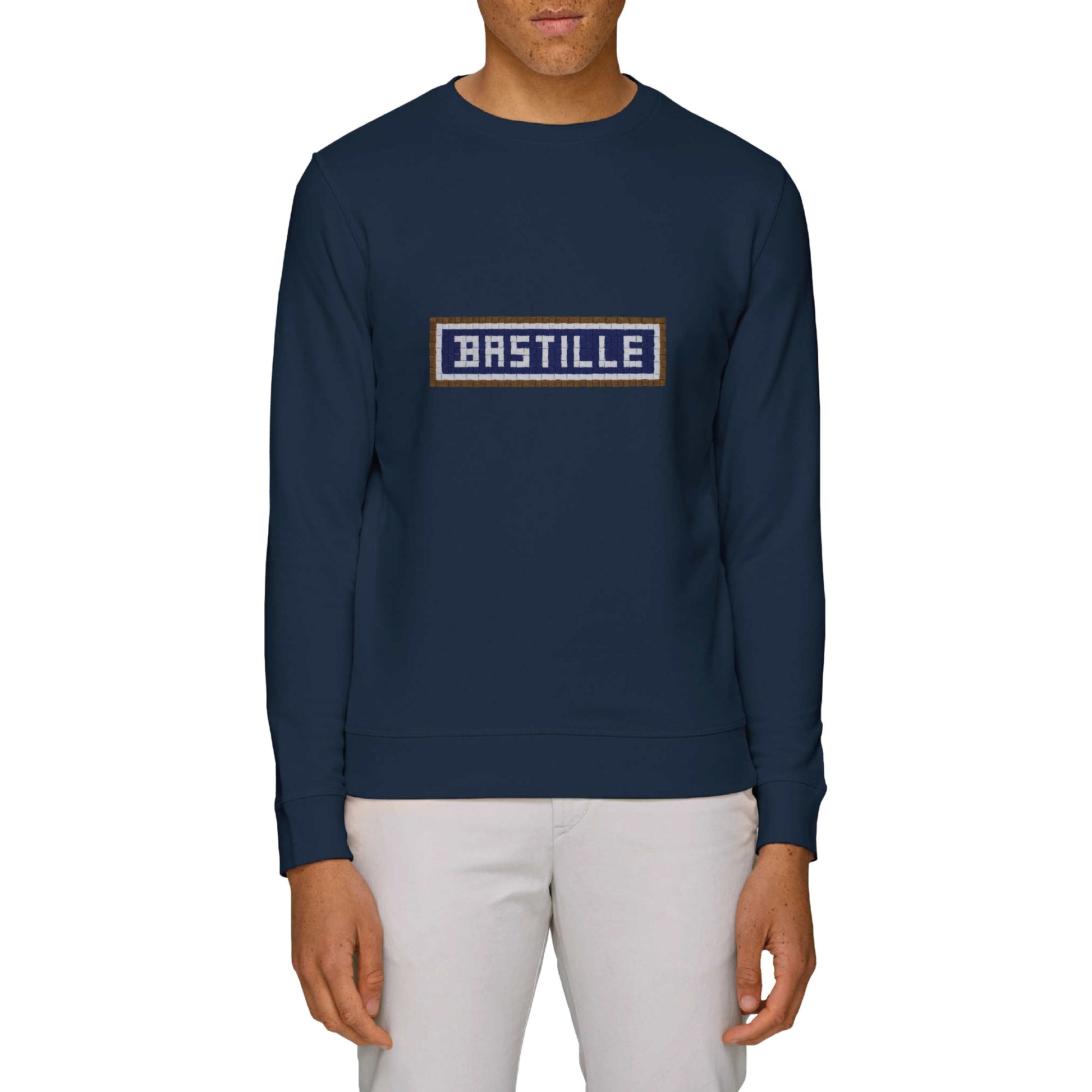 Sweat brodé Bastille - Navy