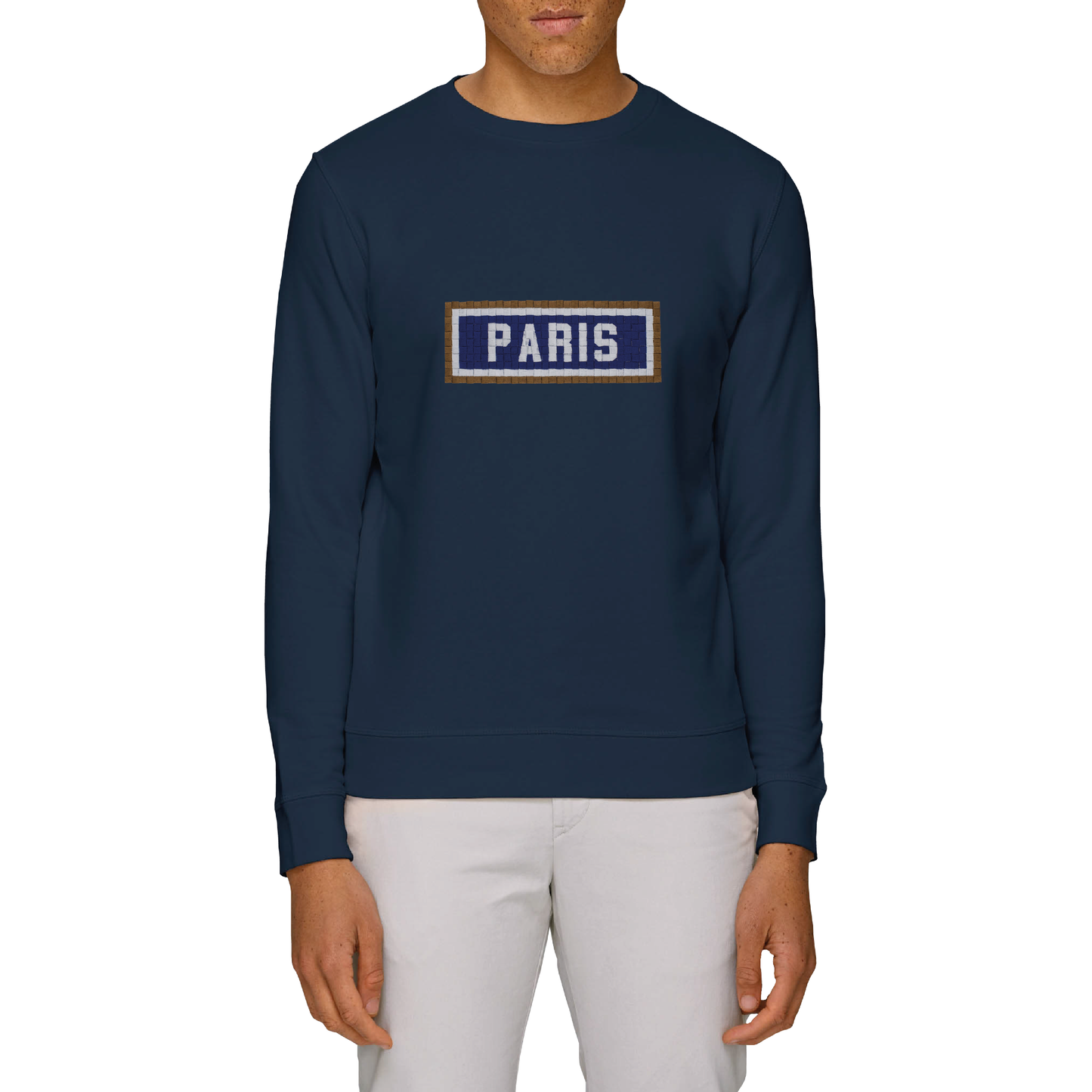 SWEAT BRODÉ PARIS - NAVY