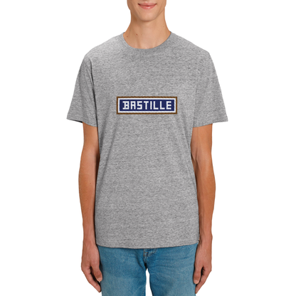 Bastille Embroidered T-Shirt - Grey